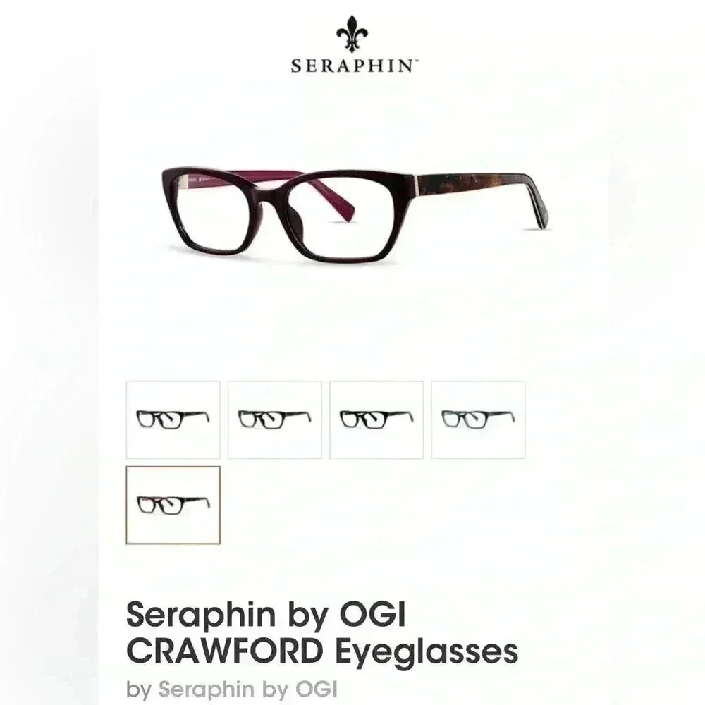 Seraphin by OGI CRAWFORD Eyeglasses Blackberry Boa 8163 53-18-140